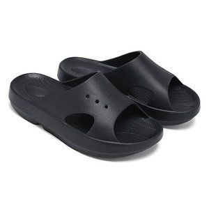 Men's Black Perforated Slide